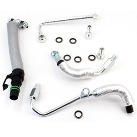 4PCS Turbo Oil Return Drain Line and Oil Feed Pipe Kit Compatible with Chevy Cruze Sonic Trax & Buick Encore 1.4 L4 55568031 55592600 25198546 55567067 55587854