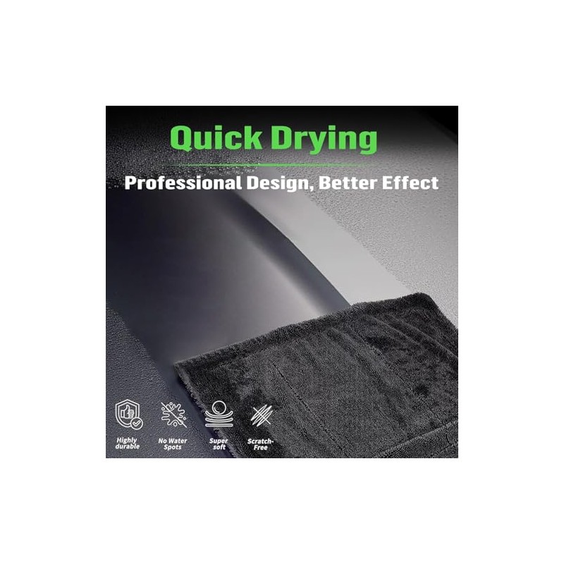 Deedlite Premium Microfiber Bath Wipes - Quick Drying Towel