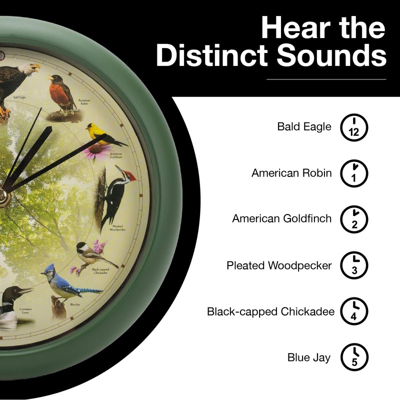 Mark Feldstein Limited Edition 20th Anniversary Singing Bird Wall/Desk Clock,