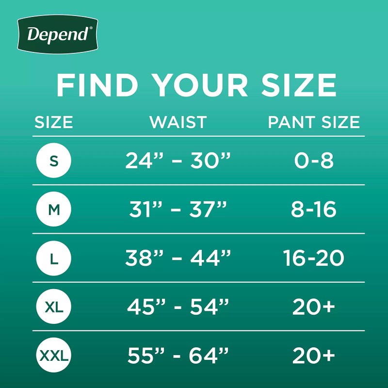Depend XXL Blush Depend Fresh Protection Adult Incontinence Underwear for