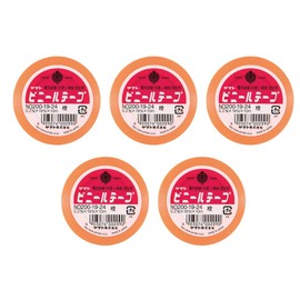Yamato NO200-19-3 Vinyl Tape, 0.7 inch (19 mm) Wide, Pink, Set of 5 Rolls