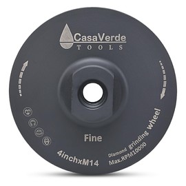 Casaverde 4" Granite Diamond Cup Wheels,100mm Diamond Resin Filled Cup Wheels Fine Grit With M14 Thread for Surface Finishing on Stone Tiles