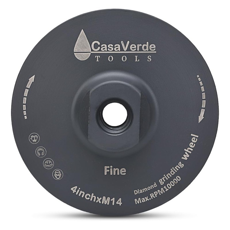 Casaverde 4" Granite Diamond Cup Wheels,100mm Diamond Resin Filled Cup