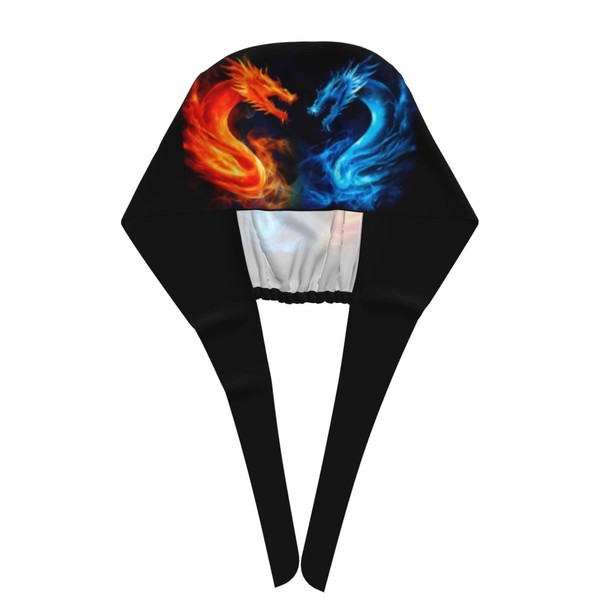 Blue Fire Dragon Breathable Working Hats for Woman Man, Elastic