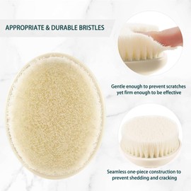 Dry Brushing Body Exfoliating Brush (White)
