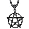 Richsteel Satanic Necklace For Men Witch Pendant Pentagram Necklaces Mens