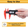 UNIPEC 6" Digital Caliper – Measuring Tool with LCD Display,