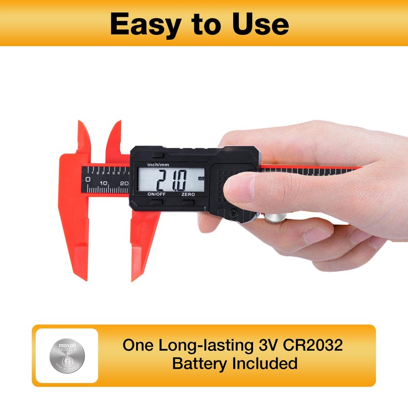 UNIPEC 6" Digital Caliper – Measuring Tool with LCD Display,