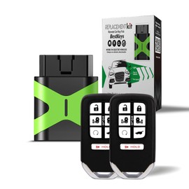 BestKeys DIY intrscution Included Sets,Car Keyless Entry Remote Replacement Proximity Smart Key Fob KR5V2X for Honda 2018 2019 Odyssey 433MHz 47 Chip 7 Button (Program at Home for add 2 Keys)