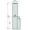 2 x BASI Keyhole Locks SS12 for Deadlock Room Doors