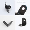 sourcing map 12 x 12mm Angle Bracket Black Corner Brace