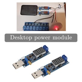 Be In Your Mind 3Pcs USB Input Regulator Board Replacement DC 3.5V-12V to 1.2V-24V Adjustable Output Digital Display Step Up Down Power Module 64x22mm