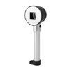 Handheld 10X Magnifier Loupe 3 LEDs Optical Glass with Measure
