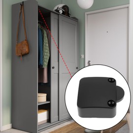 OTOTEC 3pcs Wardrobe Cabinet Light Switch Model 202A 2A 250V Automatic Reset Door Switch Black