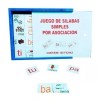Castillo Didáctico Juego De Silabas Simples Por Asociación De Madera
