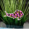 Real Sticky Mahi Fish Sticker Hawaii Flower Cup Laptop Cup