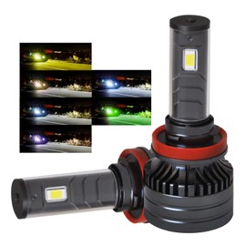 High Brightness LED Headlight, H8, H9, H11, H16, Angle Adjustable, 40,000 LM, Compatible with New Standard Vehicle Inspection, Explosive Light, White, Yellow, Blue, Pink, Lime Green, Yellow,