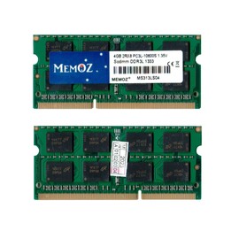 Memoz DDR3 Laptop RAM, 8GB (2x4GB), 1333MHz, SODIMM PC3-10600S, 204-Pin