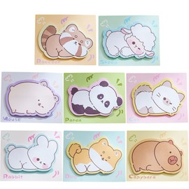 240 Sticky Notes, Kawaii School Supplies, Pads for Children, Party Bags, Sticky Notes, Animal Design, Small Gifts for Children