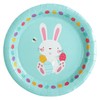 Eurowrap Happy Easter Pack of 6 Paper Plates Bunny Bunny