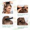 Easyouth Real Hair Braid Black Ponytail Hair Extensions Braid Extensions