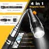 Magnetic Pickup Tool Set with 15lb&1lb Pick Up Rod, Round&Square