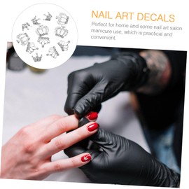 Outanaya 12pcs Rhinestones Nail Art Decorations for Manicure Nail for Christmas Birthday Parties Safe Accessory