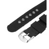 HARFINGTON Black Nylon Watch Band 18mm Width Soft and Comfortable