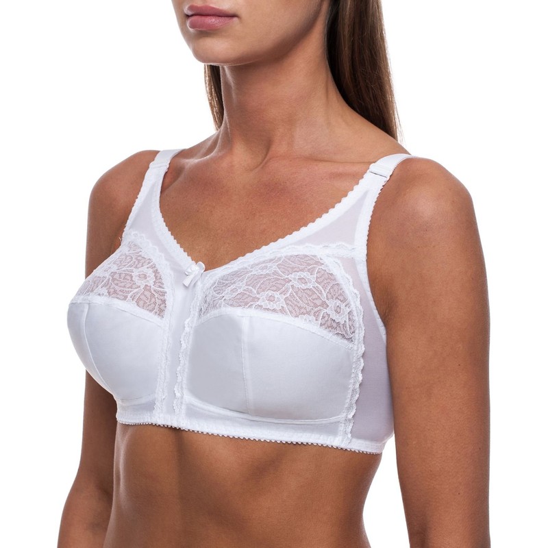 frugue Comfort Non Wired Wireless Support Bra White 46 E