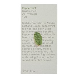 Love Tea Peppermint Pyramid Tea Bags, 20 Tea Bags