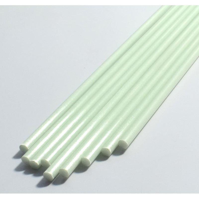 10 pcs Round Fiberglass Solid Rod Blank Dia 5mmX420mm Length
