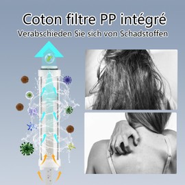 Nafall 6-Stück Filter Duschkopf,PP Baumwolle Filter für Duschkopf,Universal Filter Für Shower Head,Baumwollkern für duschkopf mit filter
