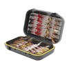 40Pcs Fly Fishing Flies Kit Stainless Steel with Box Lures