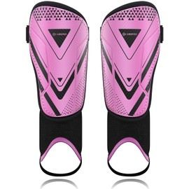 AirsFish Children's Football Shin Guards, Certified, with Ankle Protection, Adjustable Strap, High-Strength Equipment for Boys and Girls