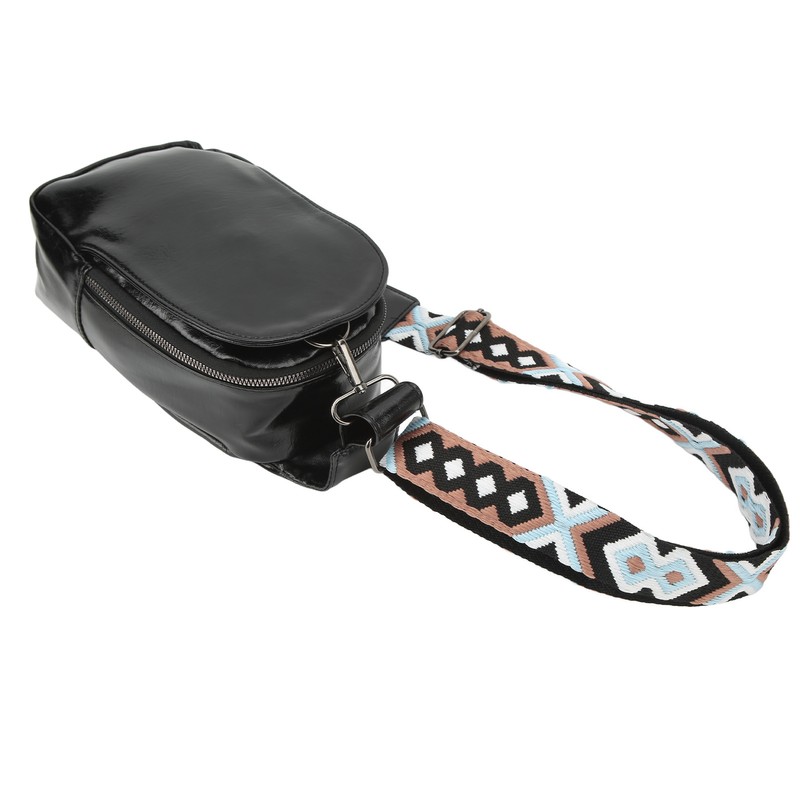 PU Leather Sling Bag Single Strap Shoulder Bag for Outdoor