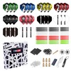 CyeeLife 180 Piece Darts Custom Fit Pack Set, Includes Flights,