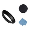 Sioti Metal Camera Wide Angle Lens Hood + Cleaning Cloth