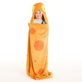 Lands' End Kids Hooded Fleece Blanket Salamander Regular No Sz