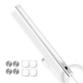 Under Cabinet Led Lighting with Hand Wave, 12 Inch Light Strip Bar, Daylight White 6000K Dimmable in USB Light, Small Thin Led Under Counter Lighting for Kitchen/Room/Shelf/Desk/Display Case (1)