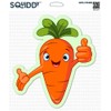 Squiddy Happy Carrot Healthy Eating Vegetable - Vinyl Sticker for