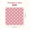300Pcs Wax Paper Sheets, White Dot in Pink Baby Shower