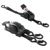 2 Pack Retractable Ratchet Straps 1 Inch x 10ft Bolt-on