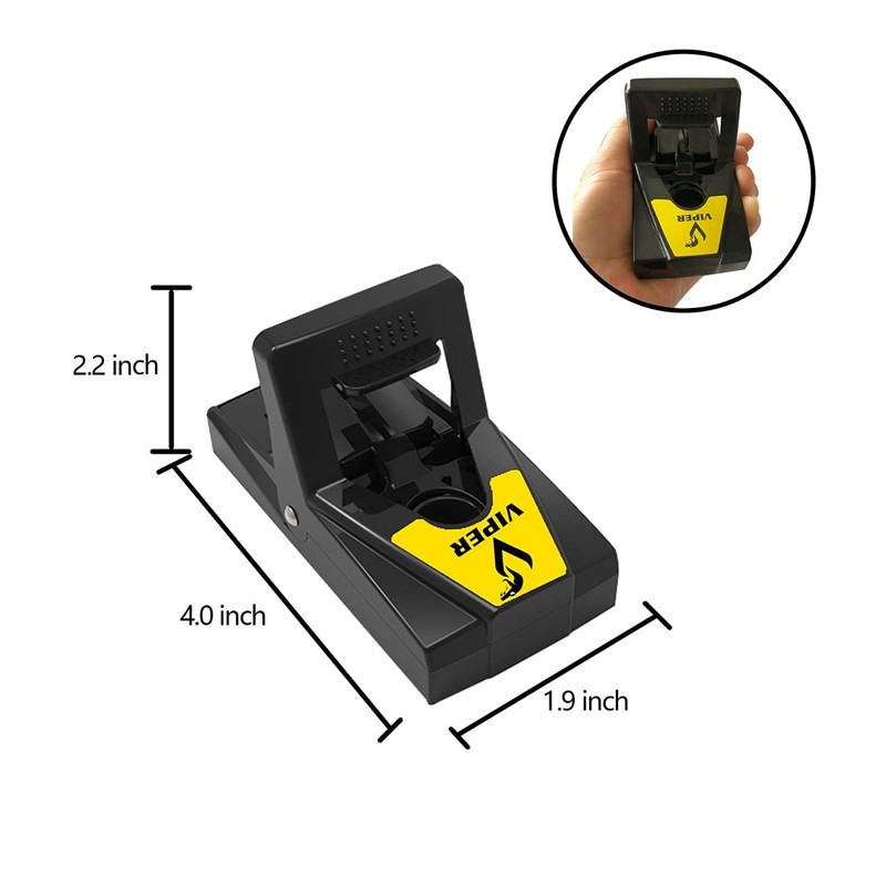 Viper Mouse Traps Lightning Fast Snap Trap, Premium Disposable or