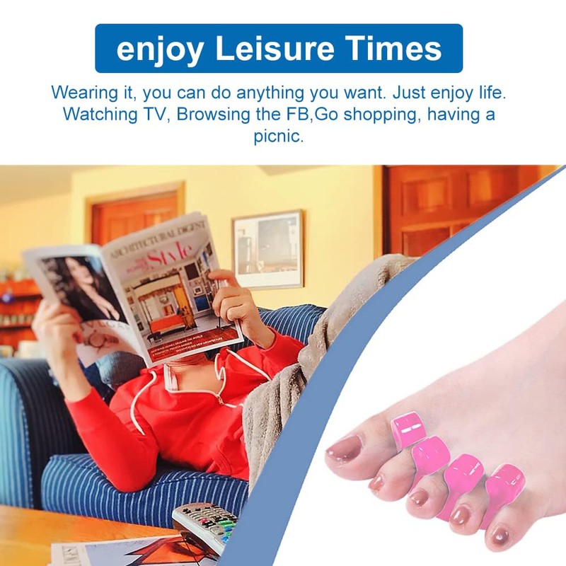 ZaxSota Pedicure Toe Separators for Bunion Relief & Nail Polish