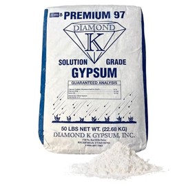 Supply Solutions Gypsum Powder - Purest and Soluble Houseplant Food Fertilizer for Indoor Plants, Outdoor, Lawn, Vegetables - Indoor Plant Nutrients, Improve Plant Growth (50 Pounds)