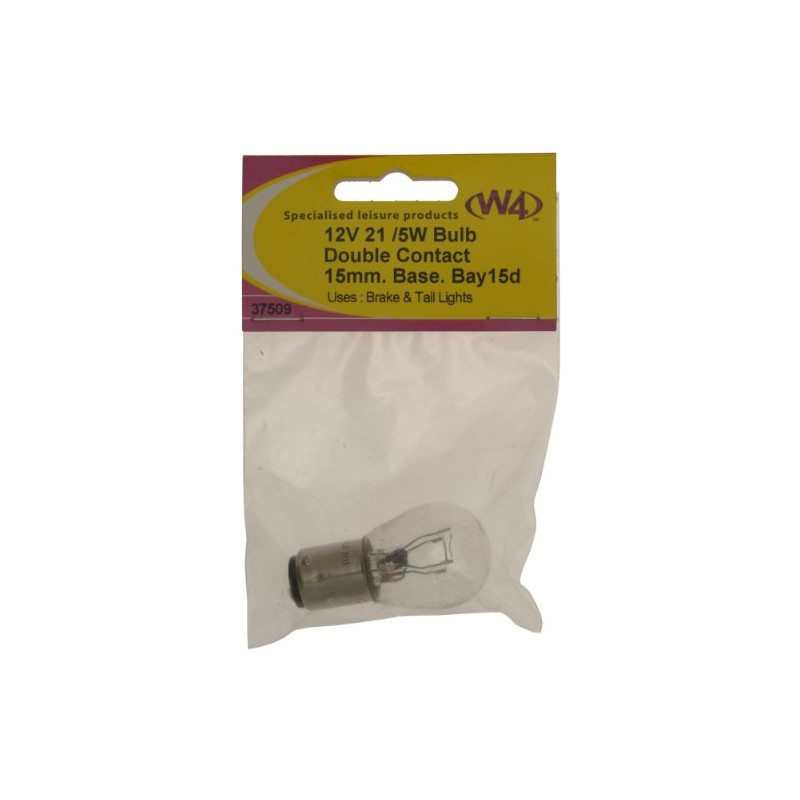 W4 12V 21/5W Bulb - Transparent