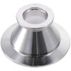 AllGIFT Reducing Pipe Silver Durable ISO-KF Flange Tapered Pipeline KF50