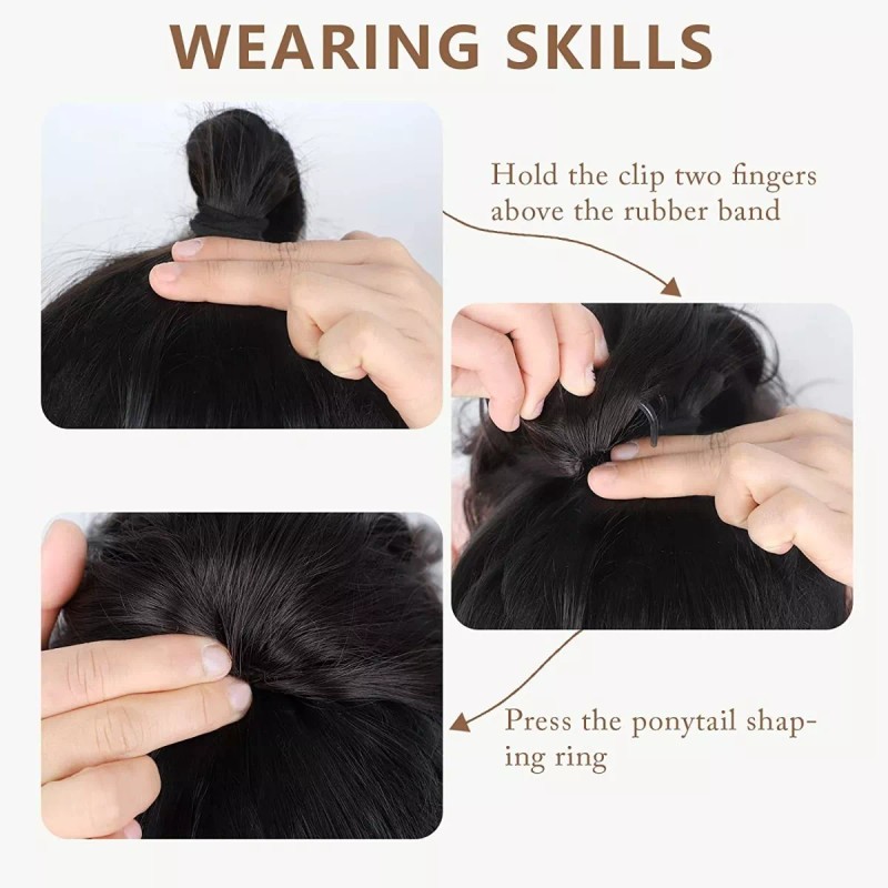 Felendy Extensiones De Cola De Caballo Con Clip De Garra