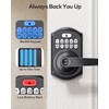 TEEHO Keypad Door Lock with Handle: Keyless Entry Door Lock