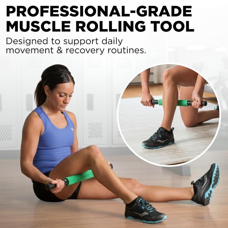 Theraband 13076 Muscle Roller Stick for Self-Myofascial Release, Deep Tissue